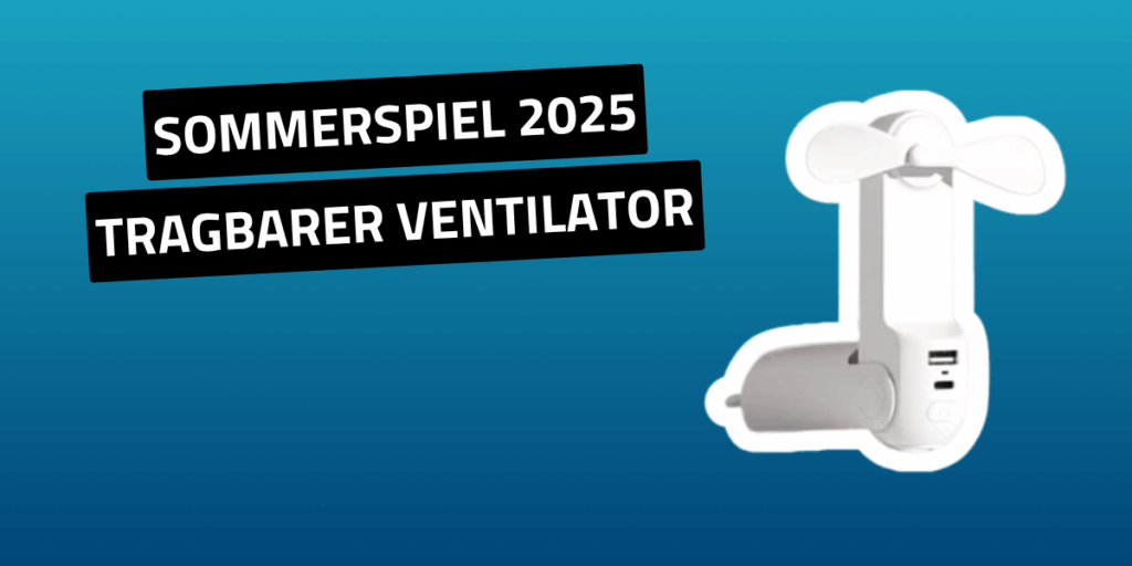 Sommerspiel 5. Woche Tragbarer Ventilator